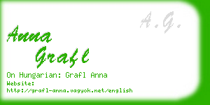 anna grafl business card